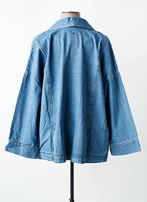 Veste casual col tailleur bleu SHEEGO femme
