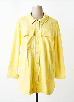 Veste casual coupe droite jaune SHEEGO femme