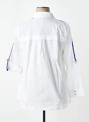 Chemisier coupe cintrée manches longues blanc SHEEGO femme