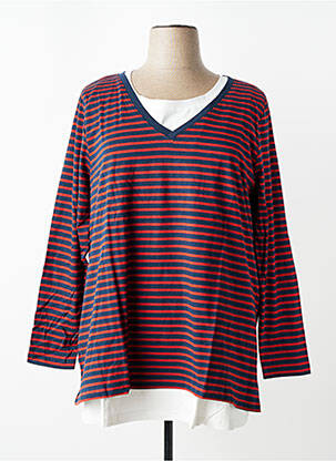 Top manches longues manches longues bleu SHEEGO femme