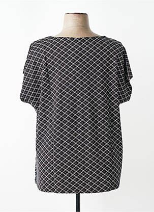 Top stretch manches courtes noir SHEEGO femme