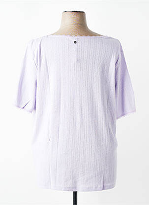T-shirt stretch manches courtes violet SHEEGO femme