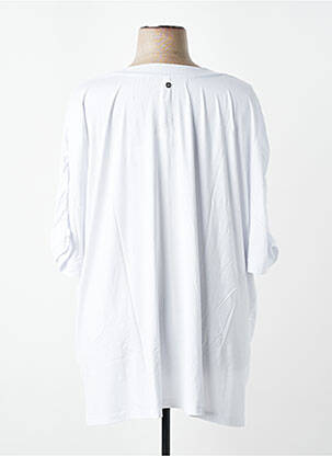 T-shirt coupe droite manches courtes blanc SHEEGO femme