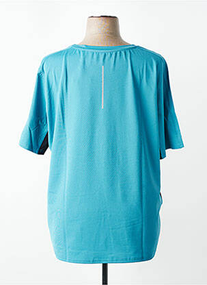 T-shirt coupe droite manches courtes bleu SHEEGO femme