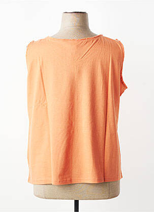 Top stretch sans manche orange HEINE femme