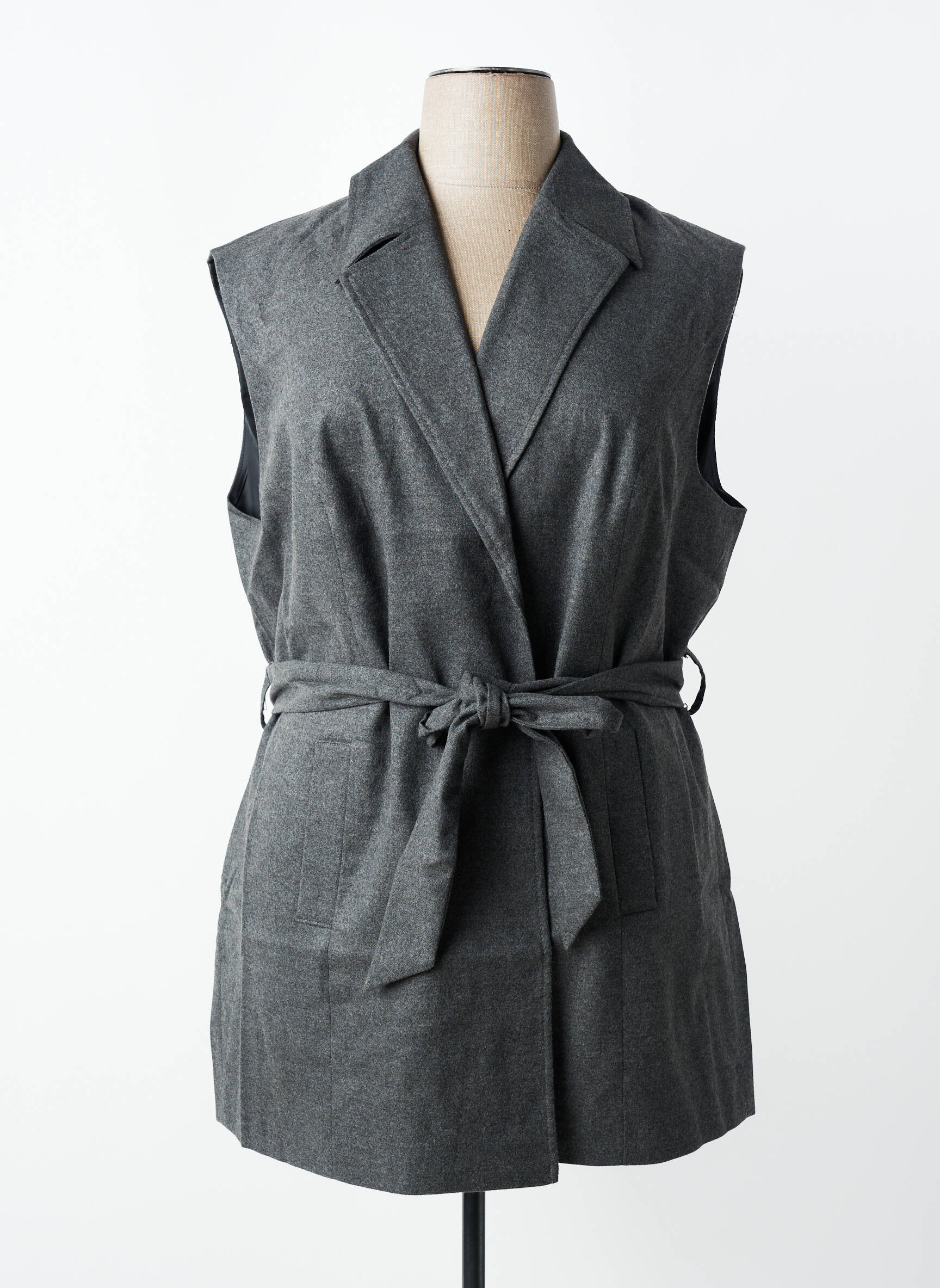 Veste casual col tailleur gris SHEEGO femme