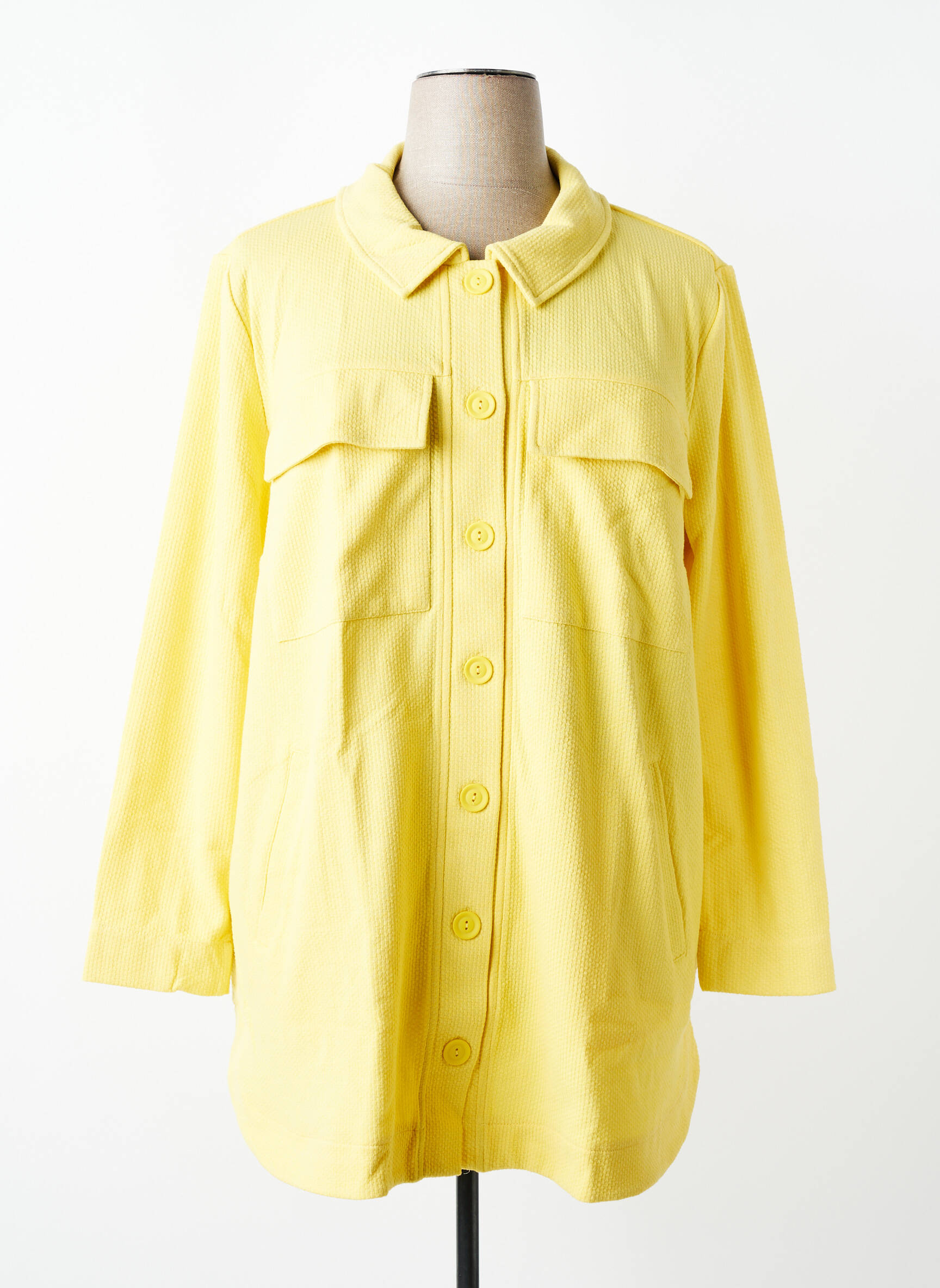 Veste casual coupe droite jaune SHEEGO femme