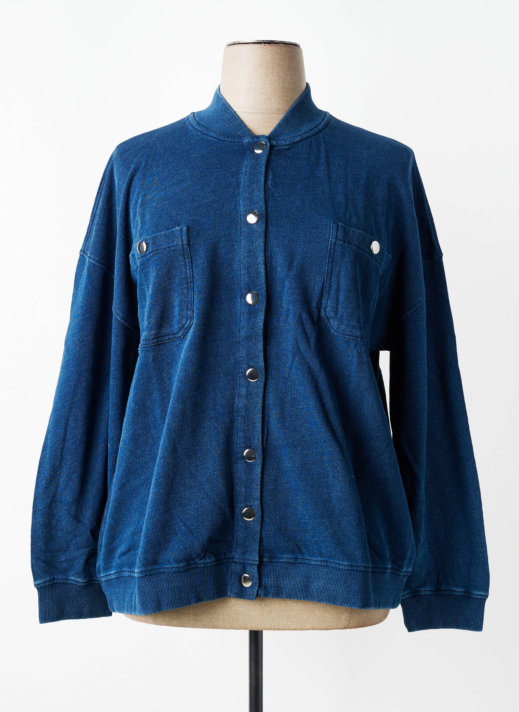 Veste casual poches bleu SHEEGO femme