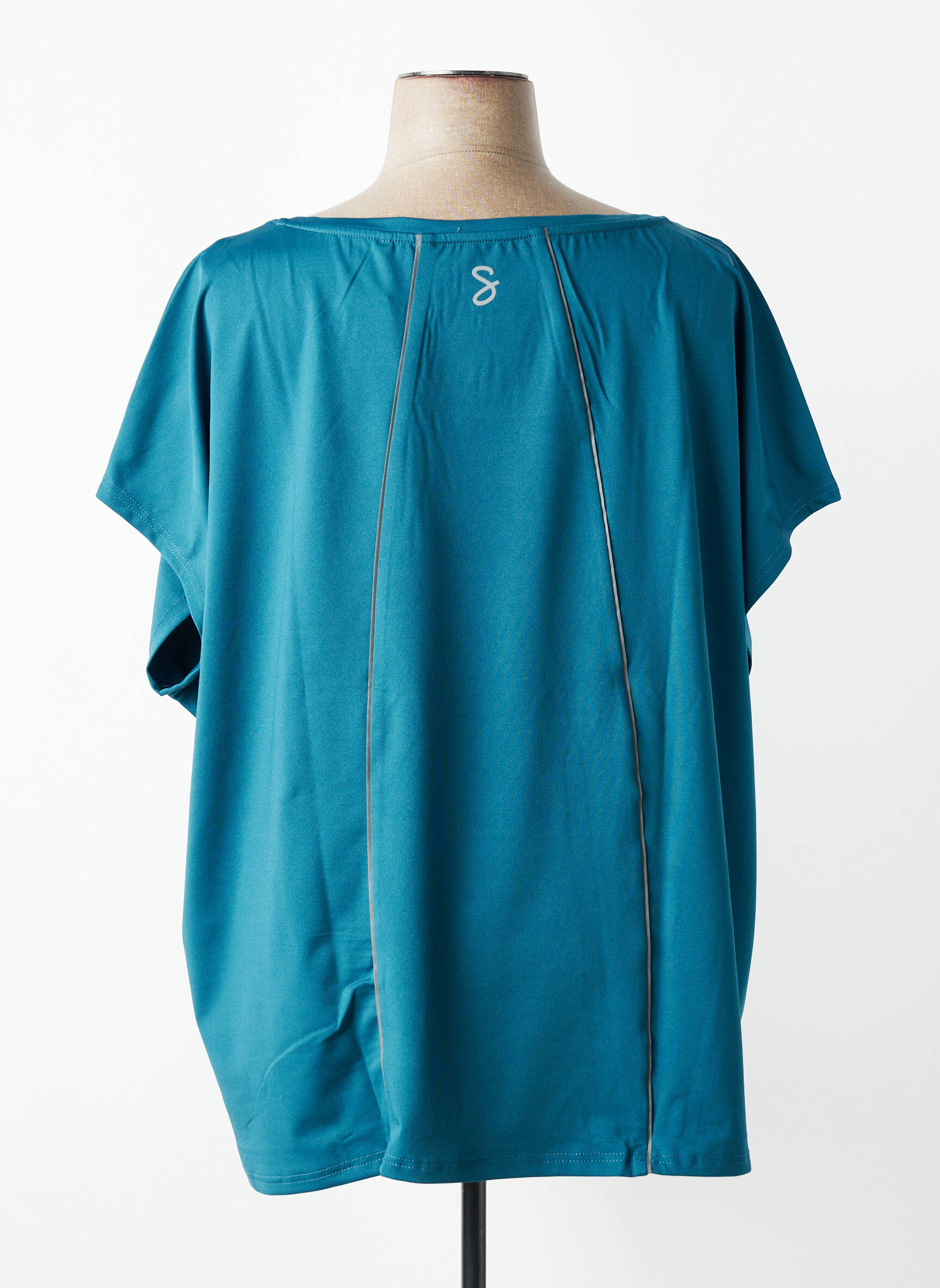 T-shirt imprimé fantaisie manches courtes bleu SHEEGO femme
