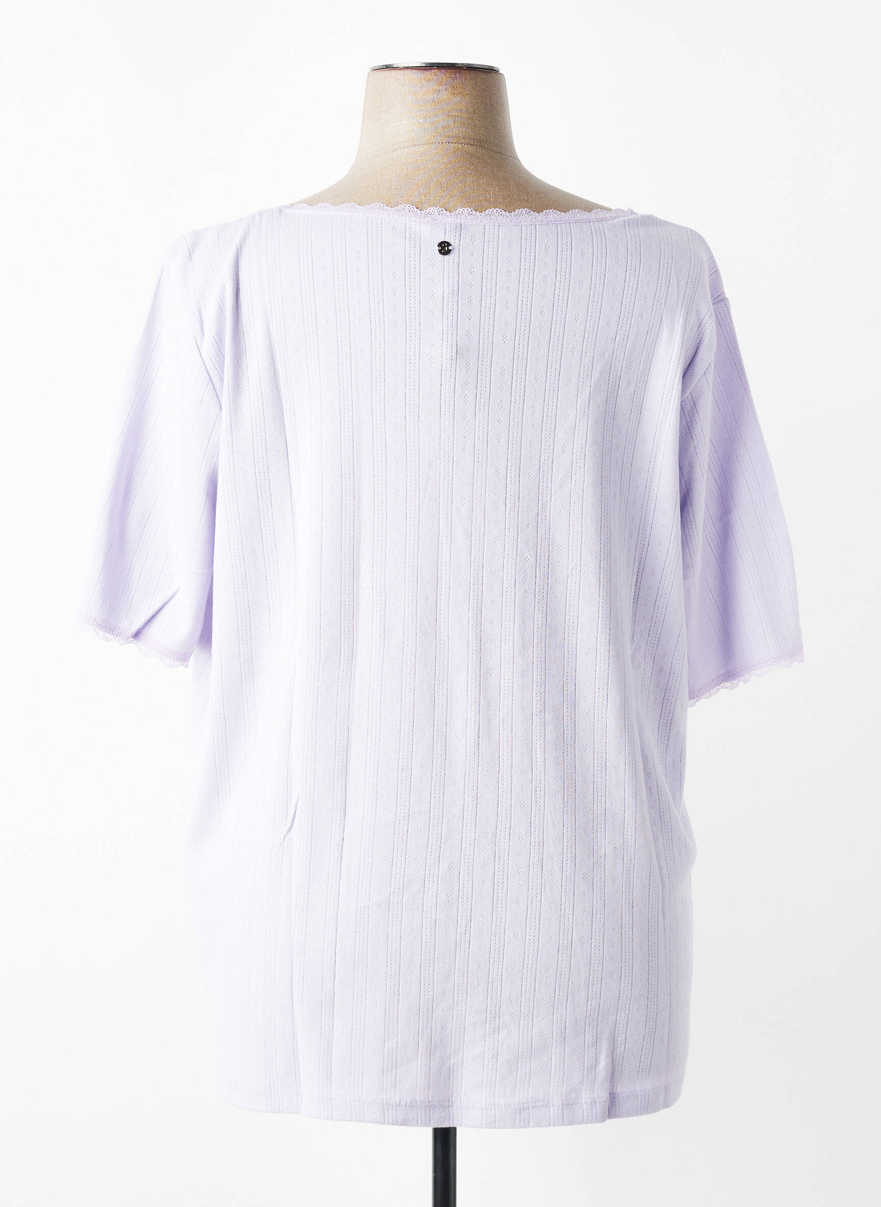 T-shirt stretch manches courtes violet SHEEGO femme