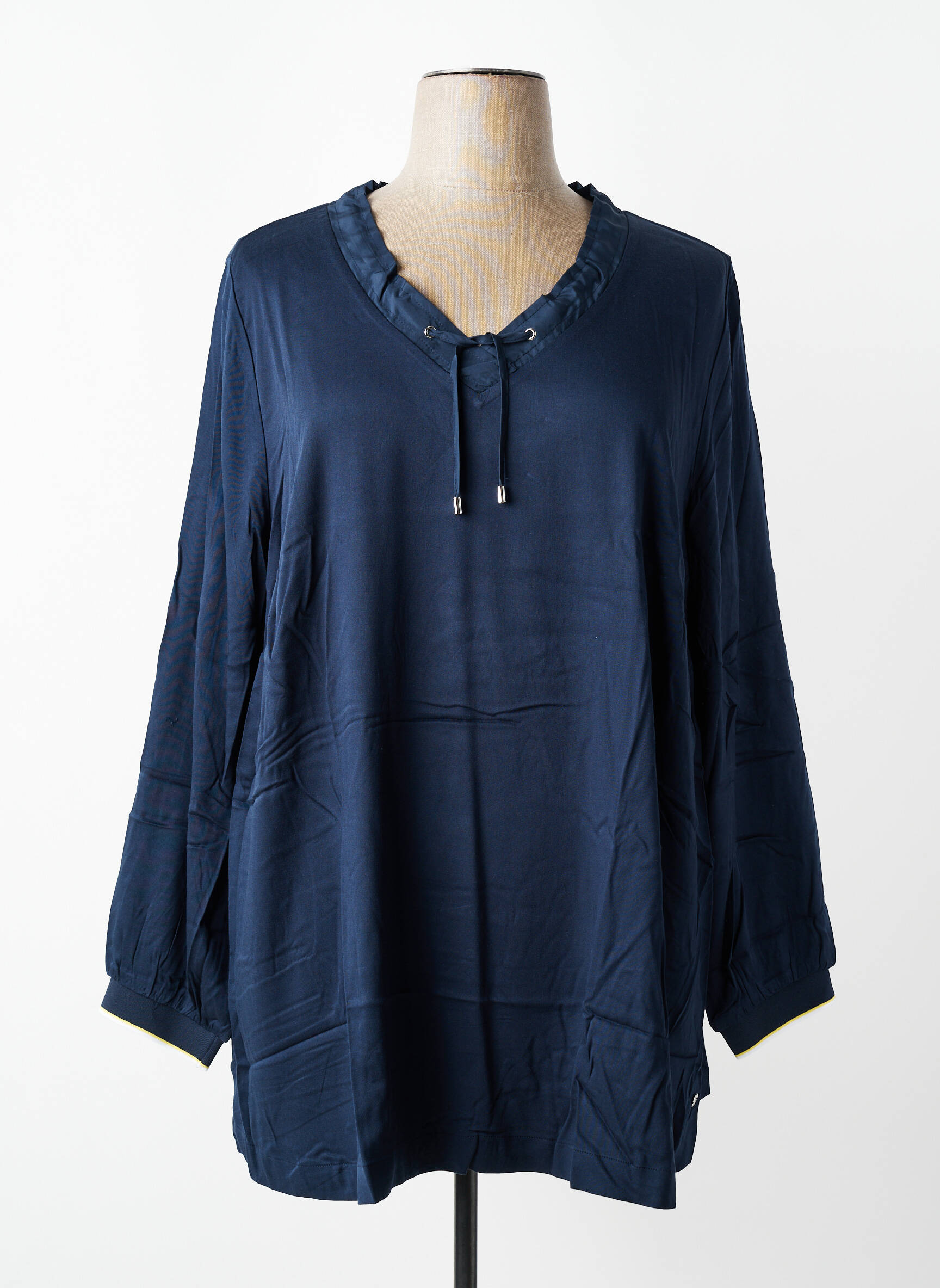 Top manches longues manches longues bleu SHEEGO femme