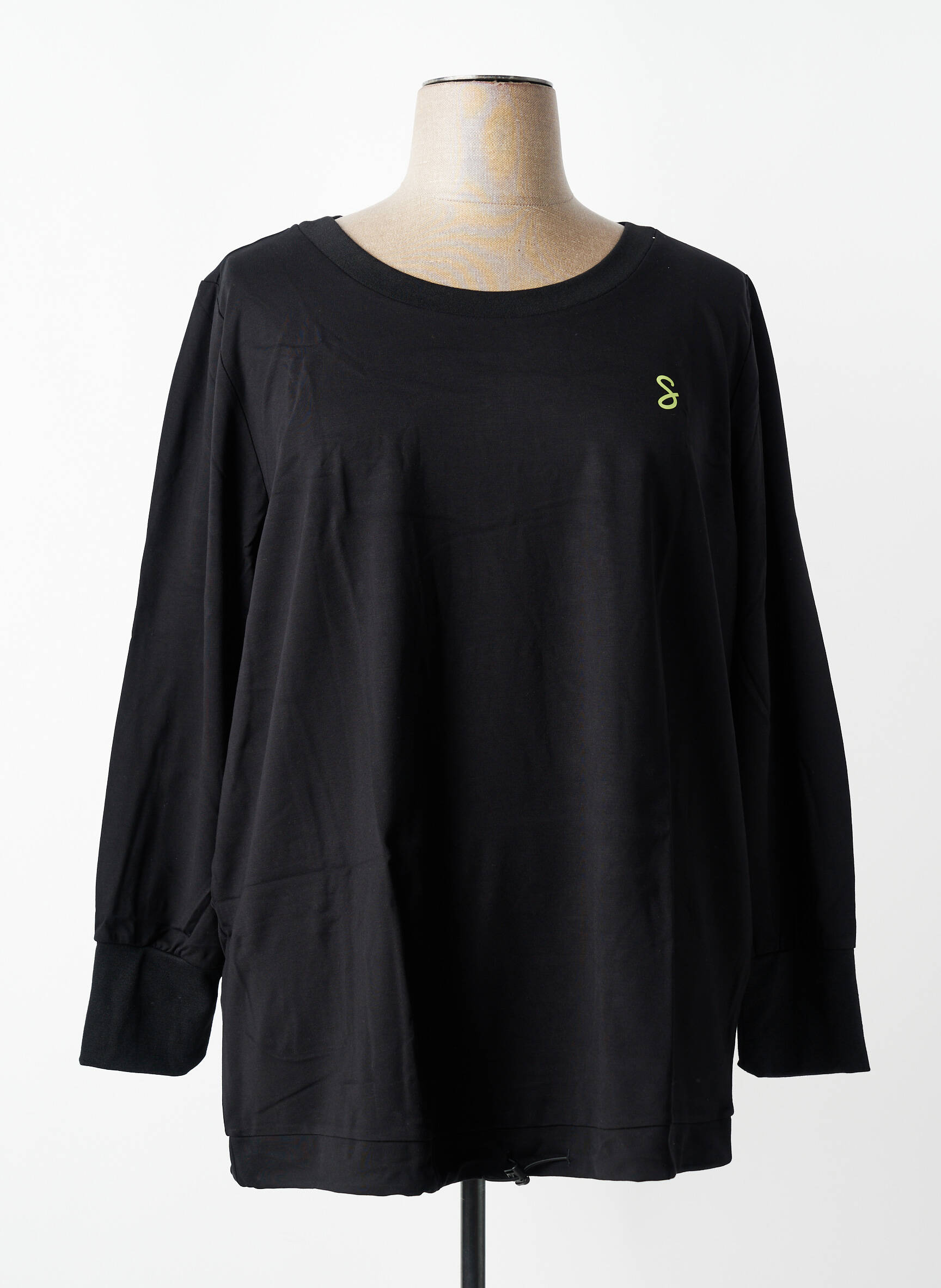Top manches longues manches longues noir SHEEGO femme