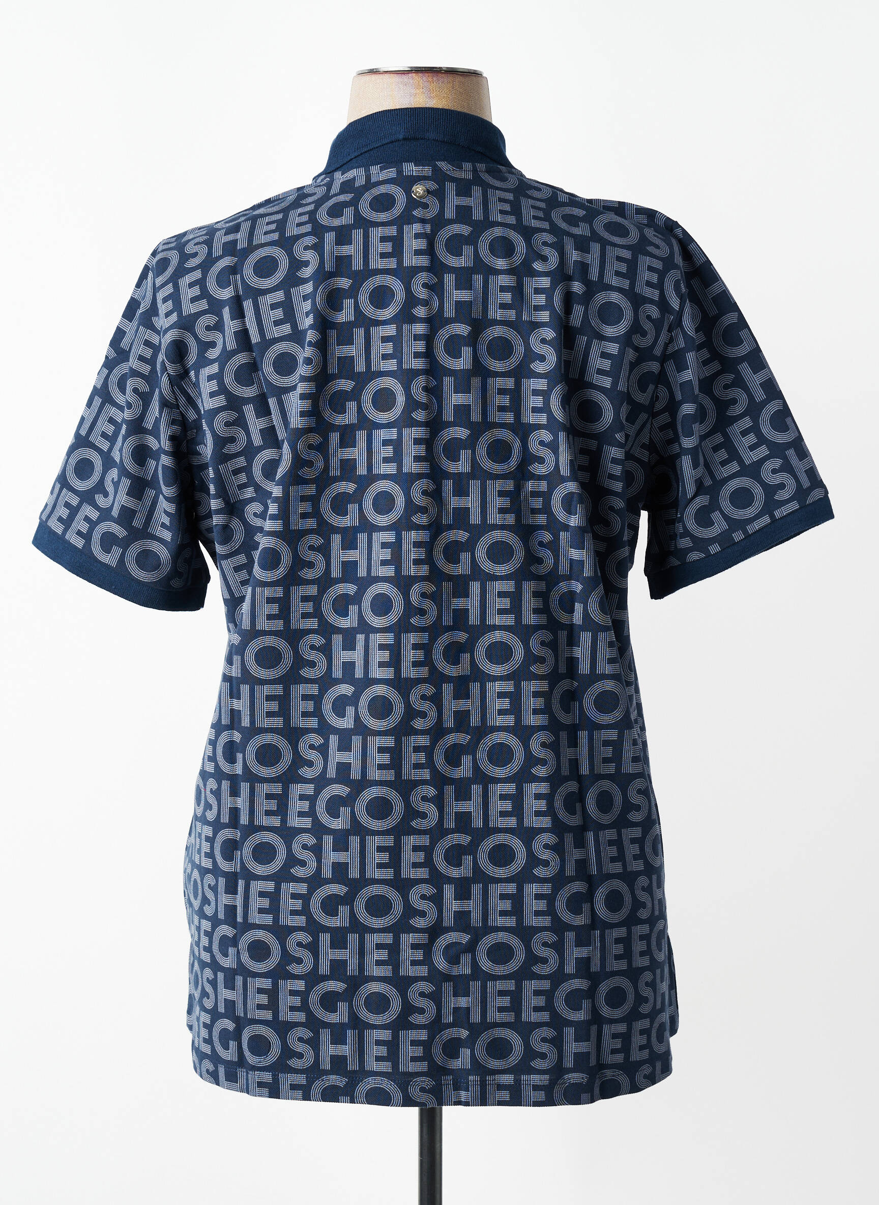 Polo coupe droite manches courtes bleu SHEEGO femme