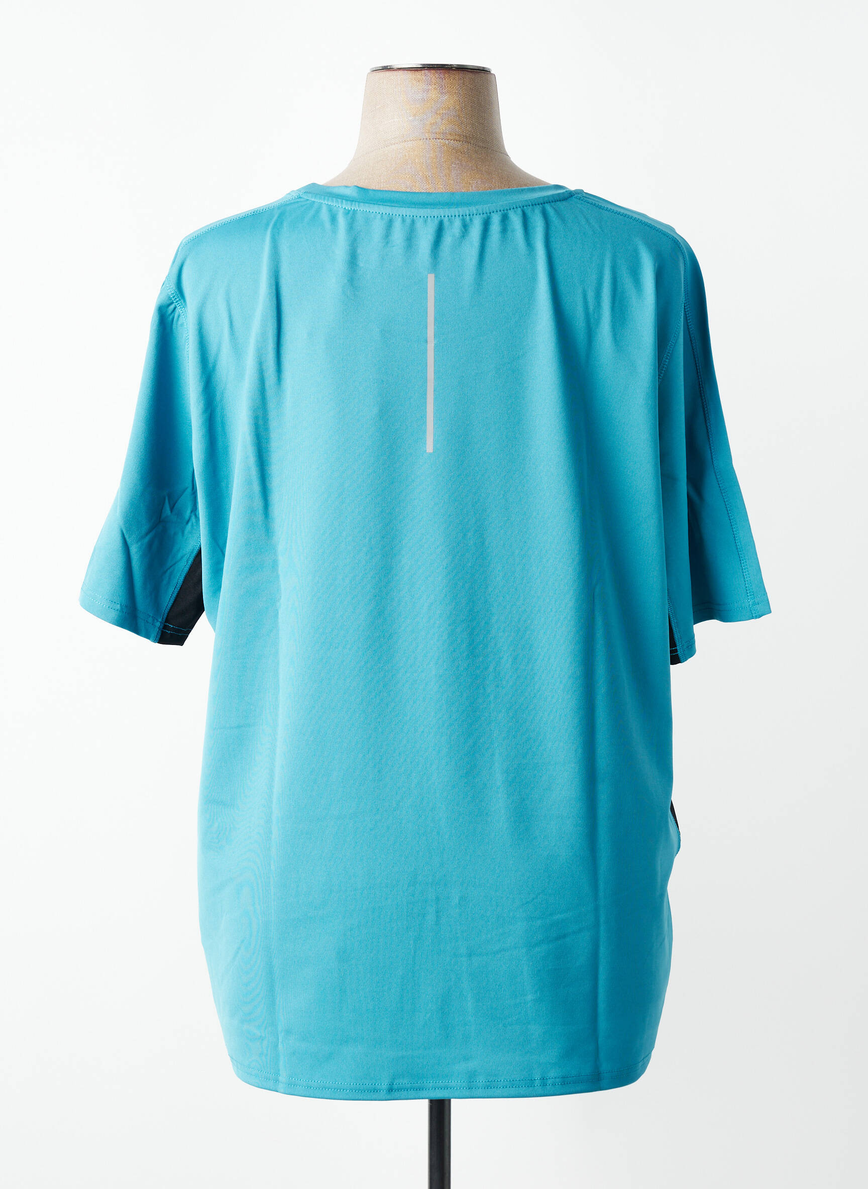 T-shirt coupe droite manches courtes bleu SHEEGO femme