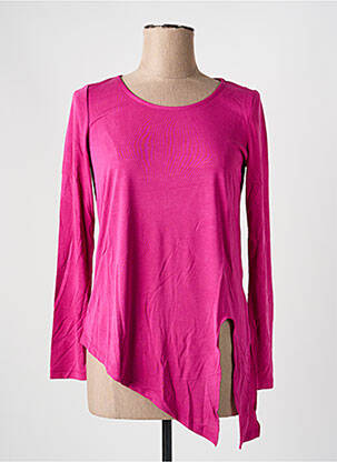 Top manches longues manches longues rose ASHLEY BROOKE femme