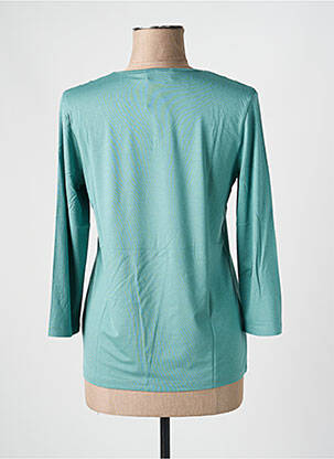 T-shirt manches 3/4 manches 3/4 vert LINEA TESINI femme