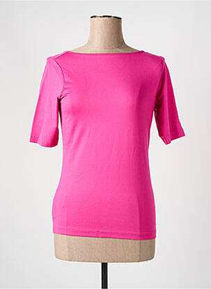 Top stretch manches courtes rose HEINE femme