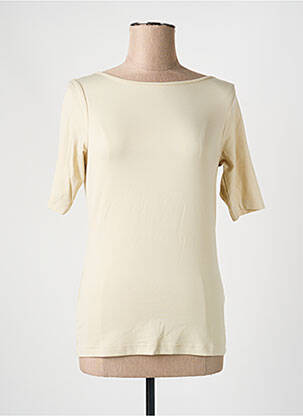 Top stretch manches courtes beige HEINE femme
