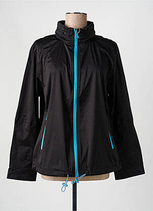 Coupe-vent manches longues a capuche noir SHEEGO femme