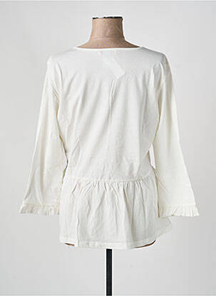Tunique manches longues col v beige LINEA TESINI femme