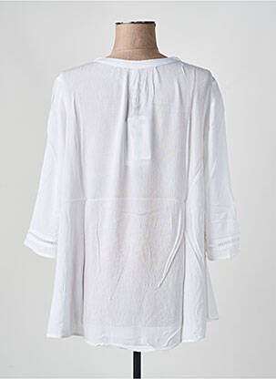 Tunique manches longues légère et transparente blanc SHEEGO femme