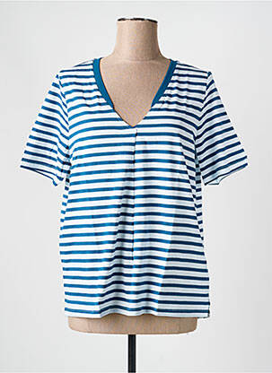 T-shirt coupe droite manches courtes vert SHEEGO femme