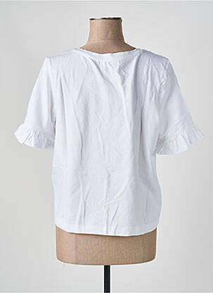 T-shirt coupe droite manches courtes blanc SHEEGO femme