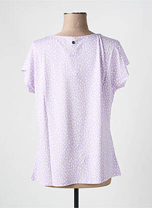 T-shirt stretch manches courtes violet SHEEGO femme