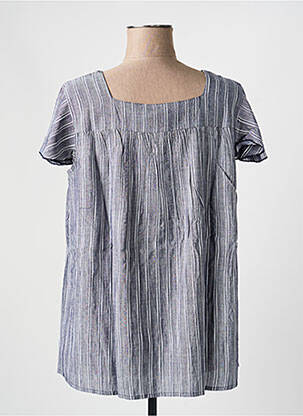 Tunique manches courtes manches courtes bleu SHEEGO femme