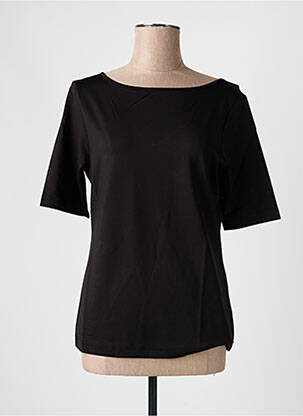 Top stretch manches courtes noir HEINE femme