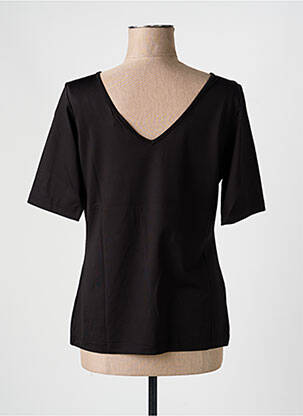 Top stretch manches courtes noir HEINE femme