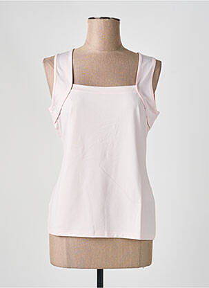 Débardeur stretch sans manche rose HEINE femme