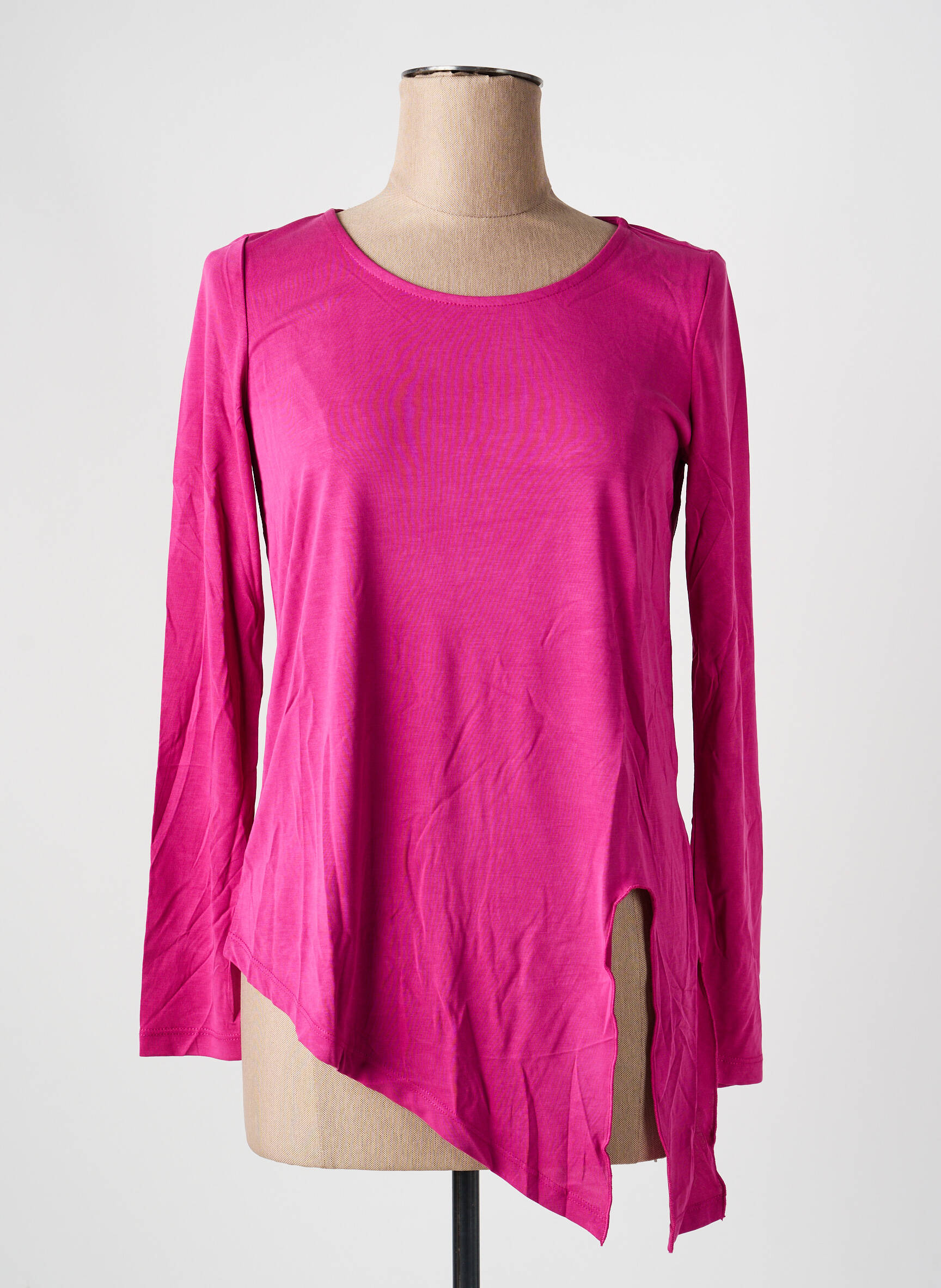 Top manches longues manches longues rose ASHLEY BROOKE femme