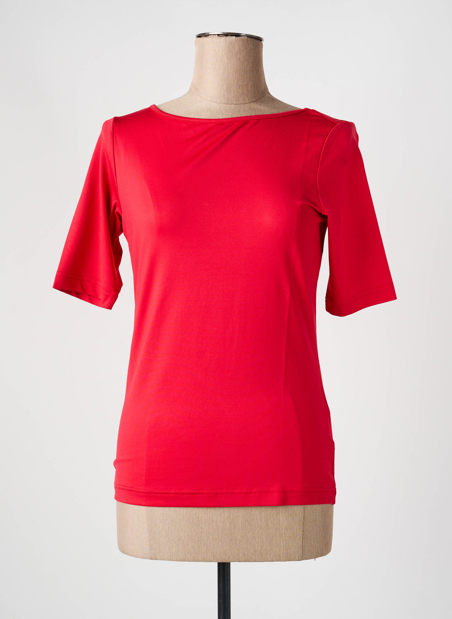 Top stretch manches courtes rouge HEINE femme