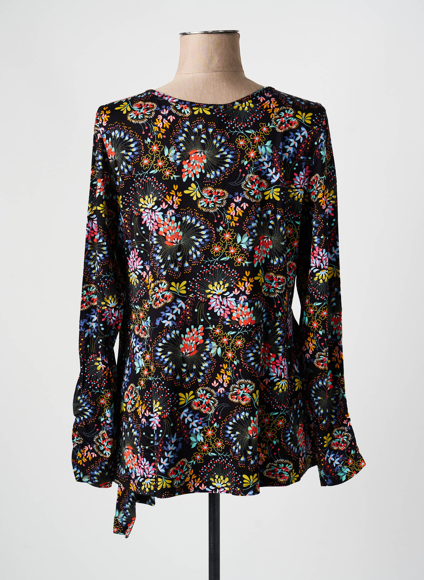 Top manches longues manches longues noir SHEEGO femme