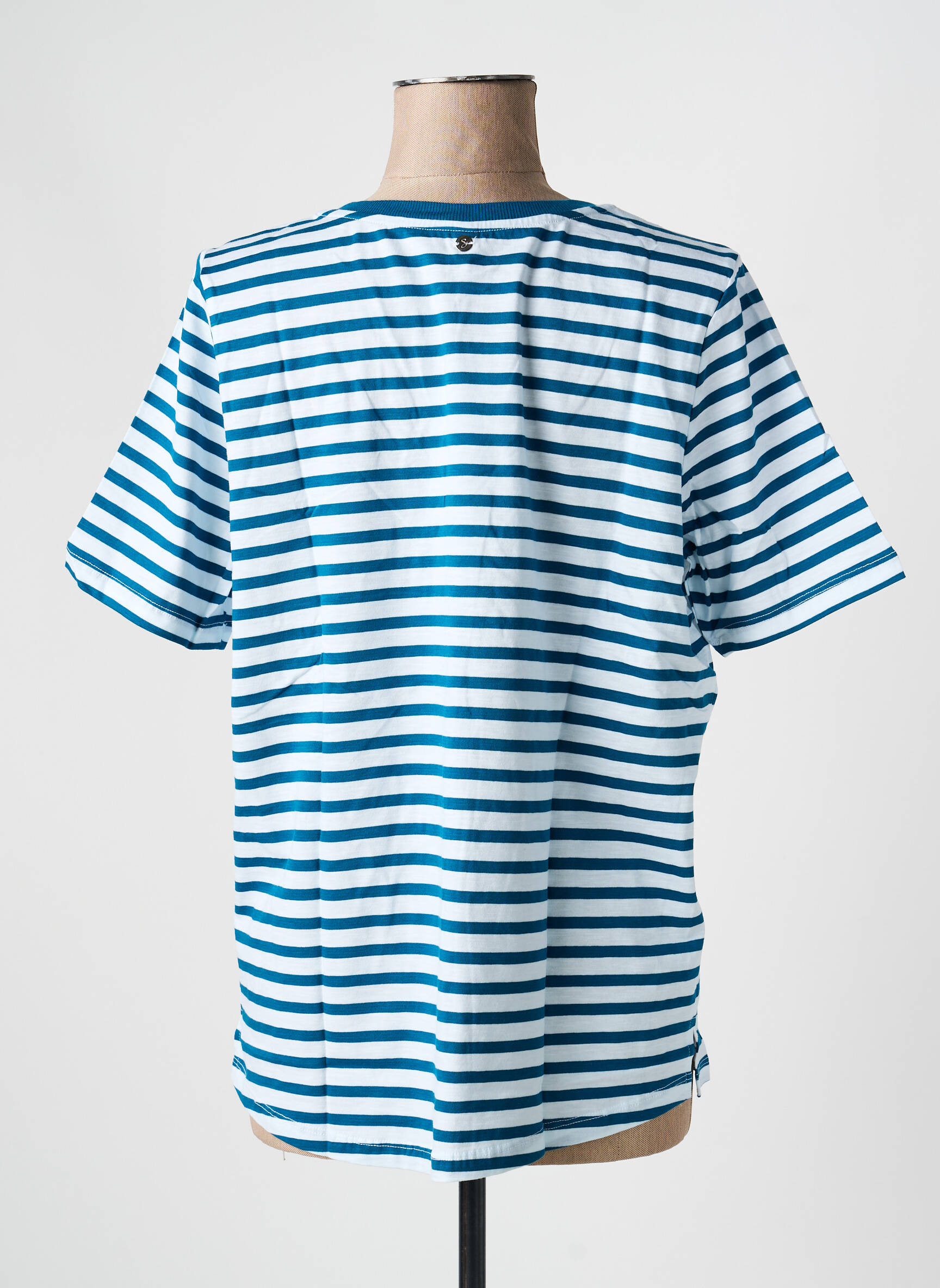 T-shirt coupe droite manches courtes vert SHEEGO femme