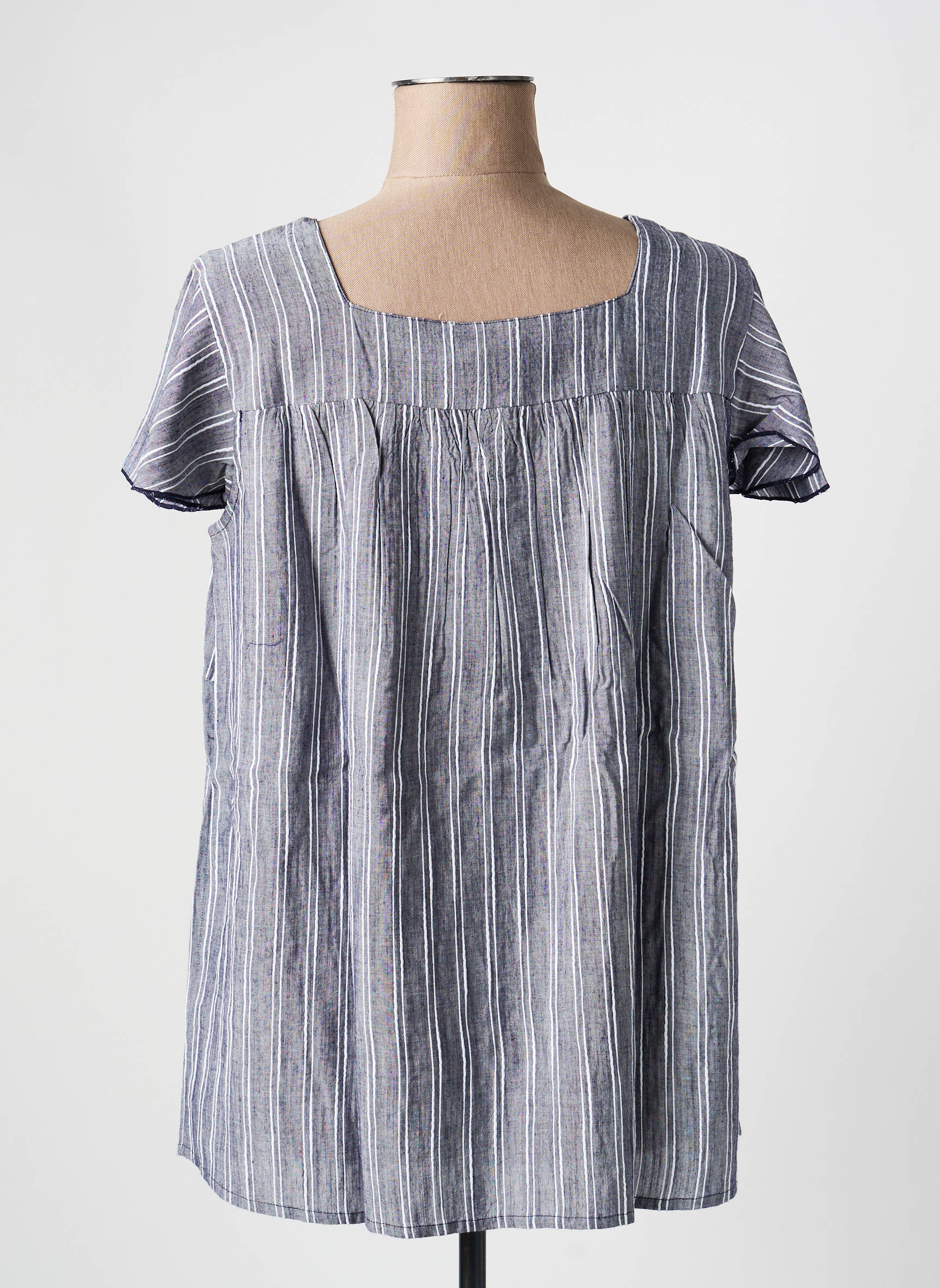 Tunique manches courtes manches courtes bleu SHEEGO femme