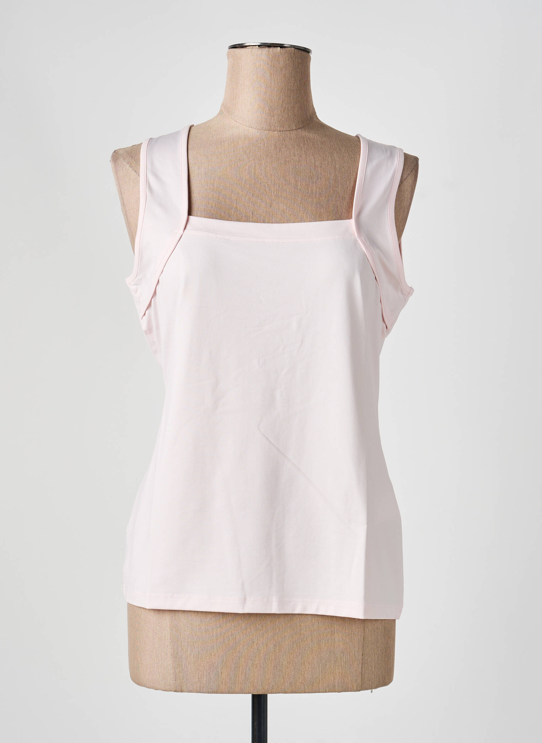 Débardeur stretch sans manche rose HEINE femme