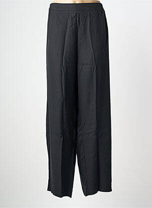Pantalon droit tissage popeline taille normale noir SHEEGO femme
