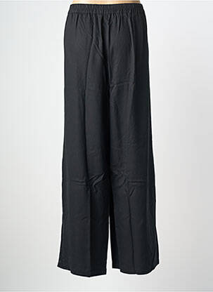 Pantalon droit tissage popeline taille normale noir SHEEGO femme