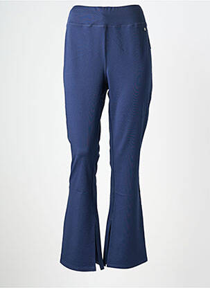 Pantalon flare stretch taille haute bleu SHEEGO femme