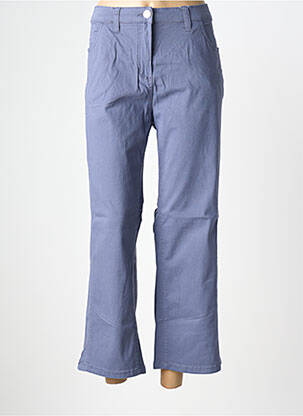 Pantalon droit stretch taille normale bleu SHEEGO femme