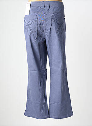 Pantalon droit stretch taille normale bleu SHEEGO femme