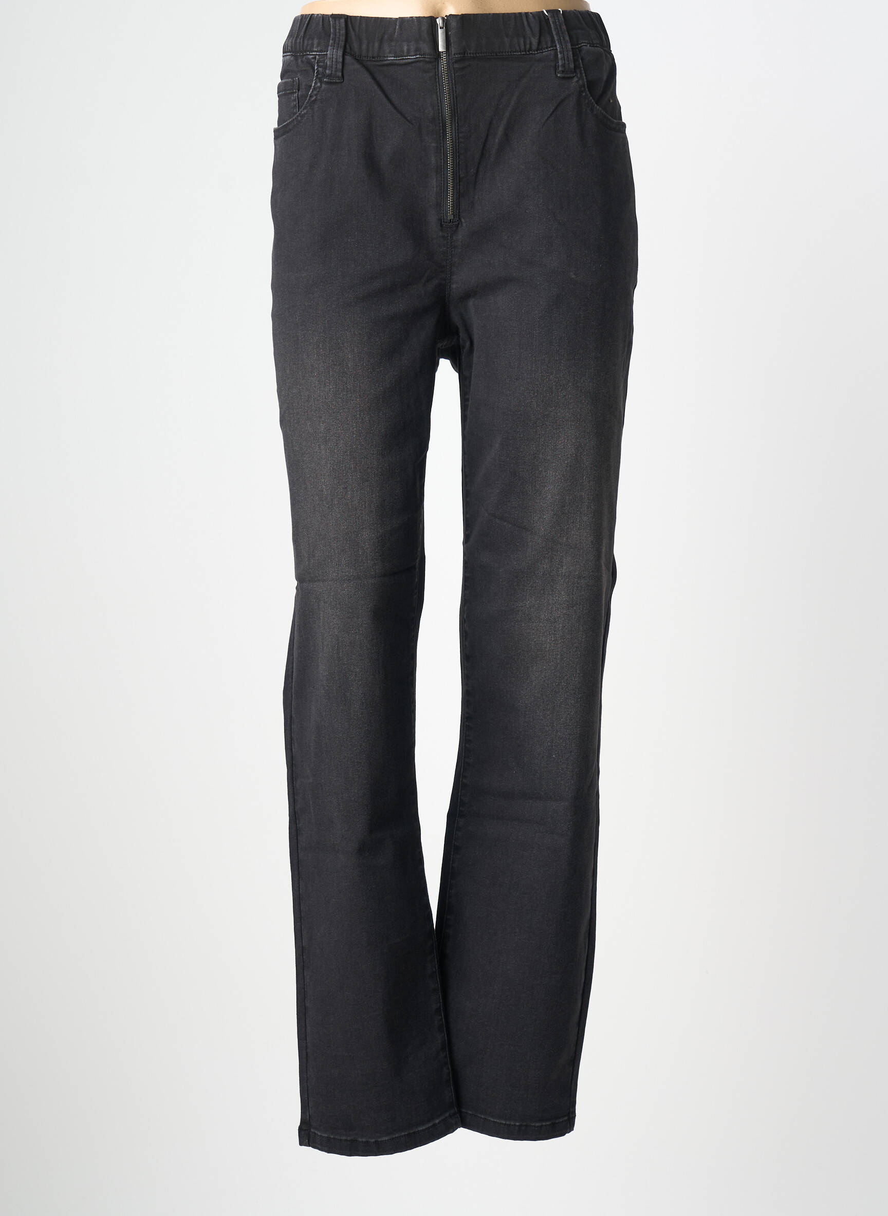 Jeans coupe slim stretch taille normale noir SHEEGO femme