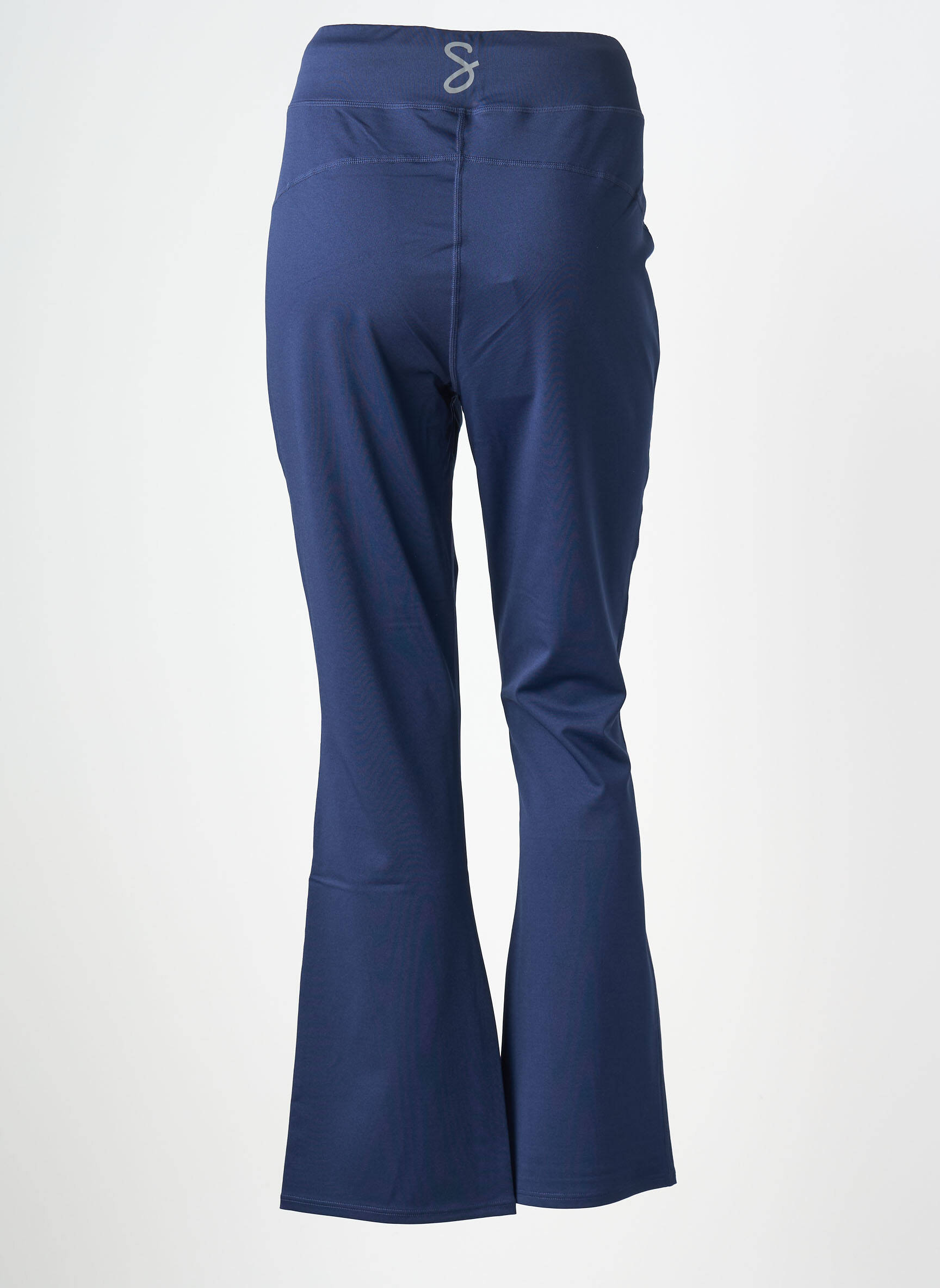 Pantalon flare stretch taille haute bleu SHEEGO femme