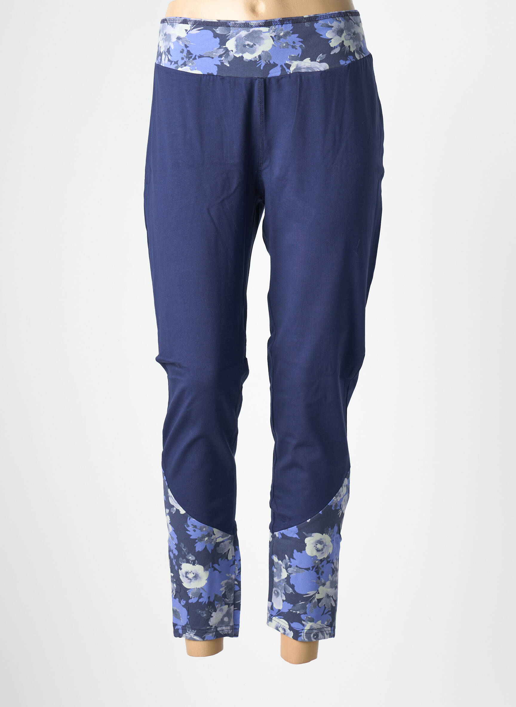 Legging tissage jersey taille normale bleu SHEEGO femme
