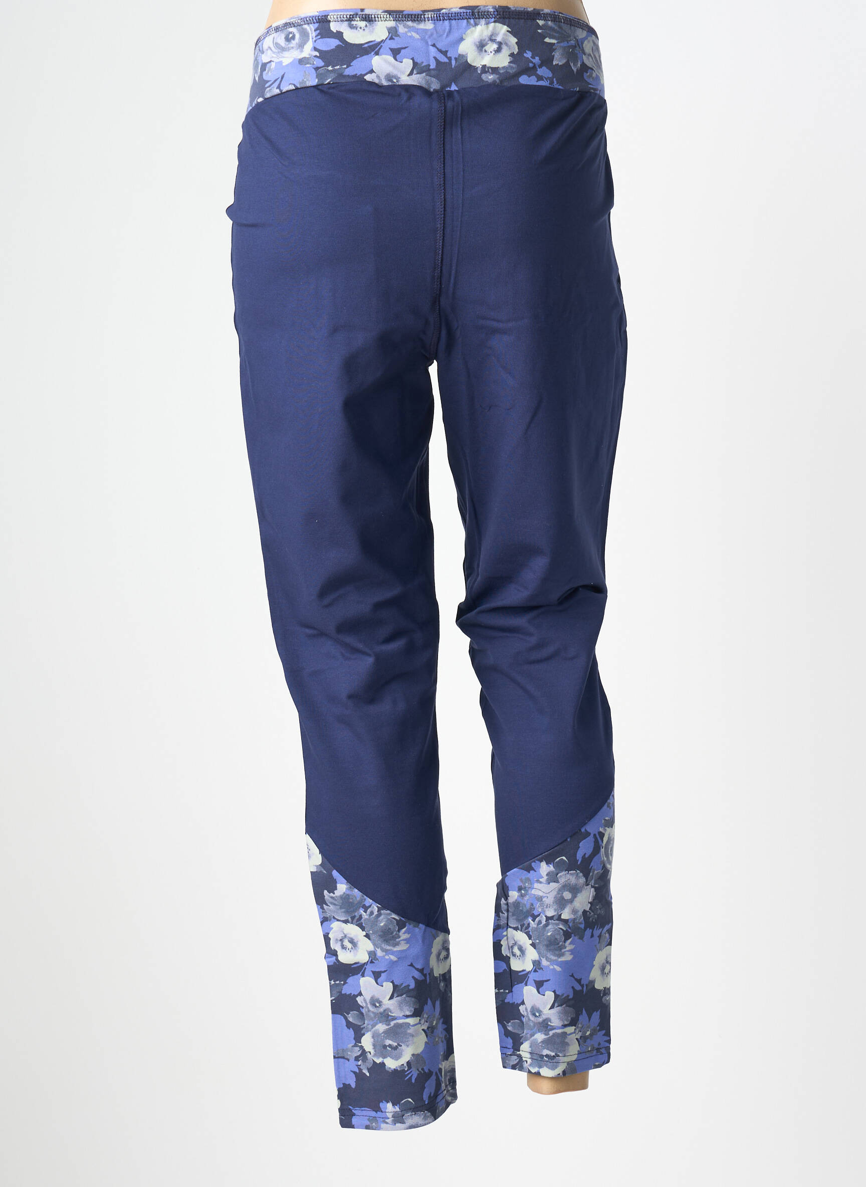 Legging tissage jersey taille normale bleu SHEEGO femme