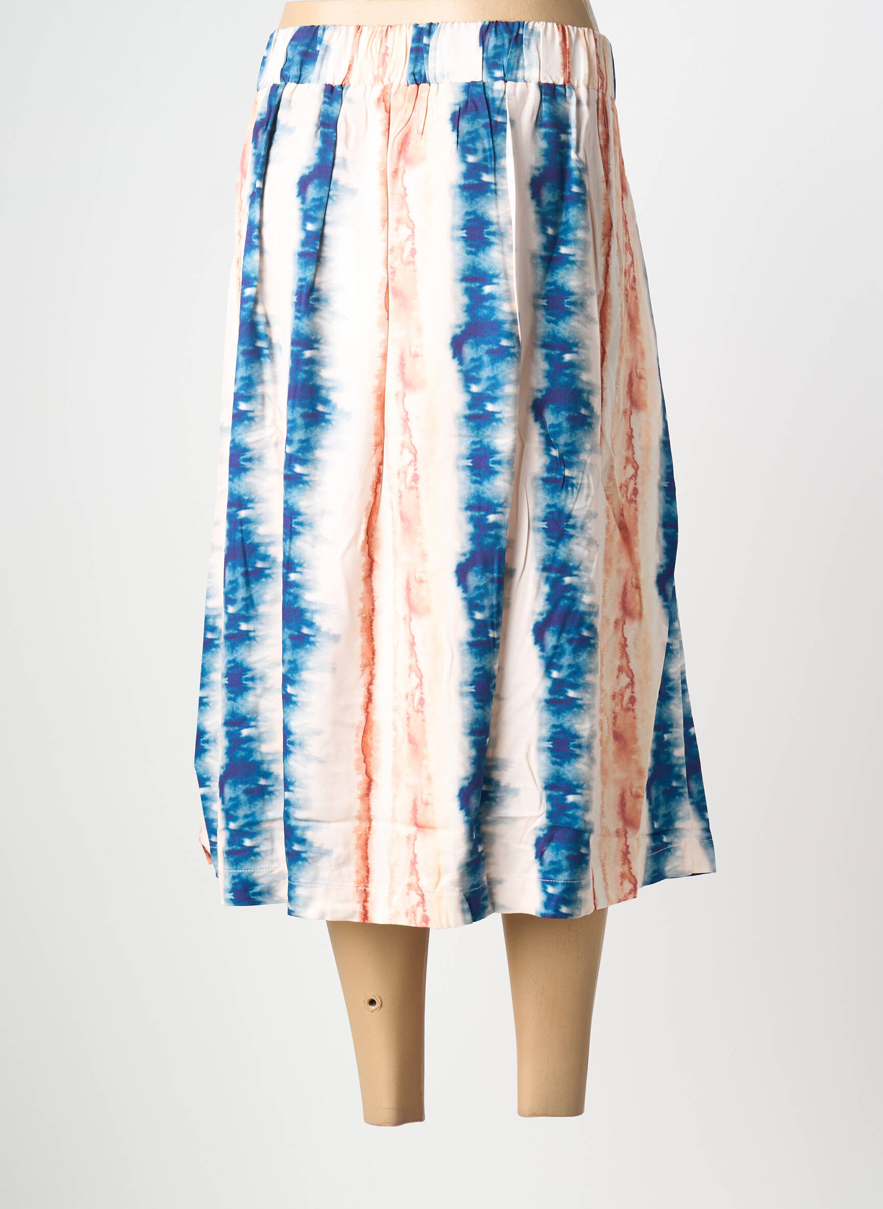 Jupe mi-longue orange SHEEGO femme