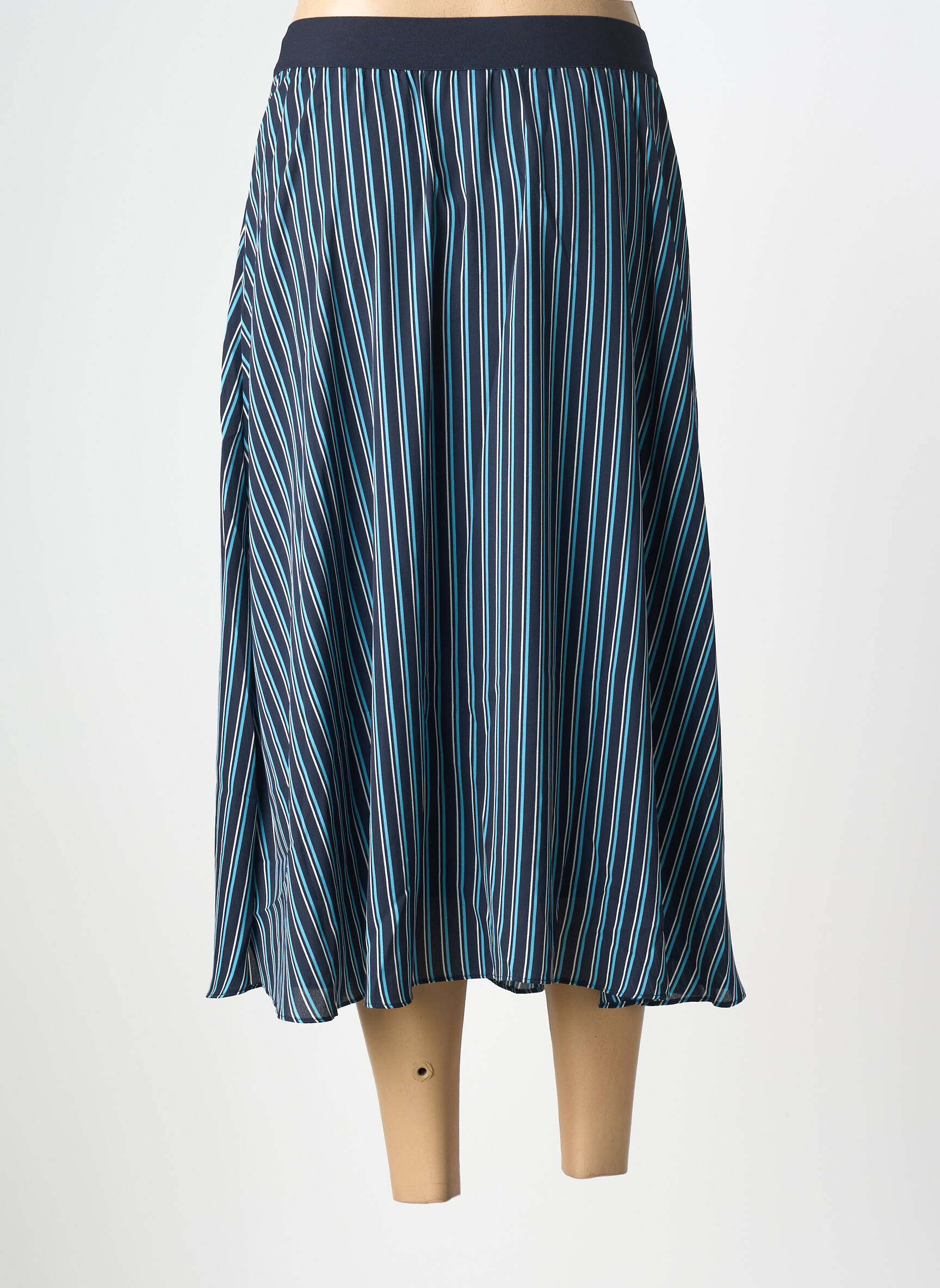 Jupe longue coupe fluide bleu SHEEGO femme