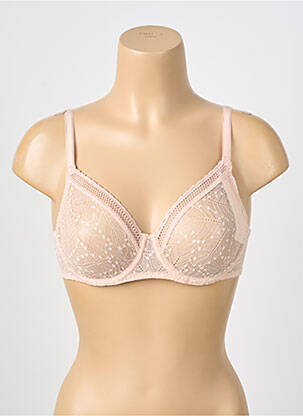 Soutien-gorge légère et transparente haut soutien-gorge emboitant rose SIMONE PERELE femme